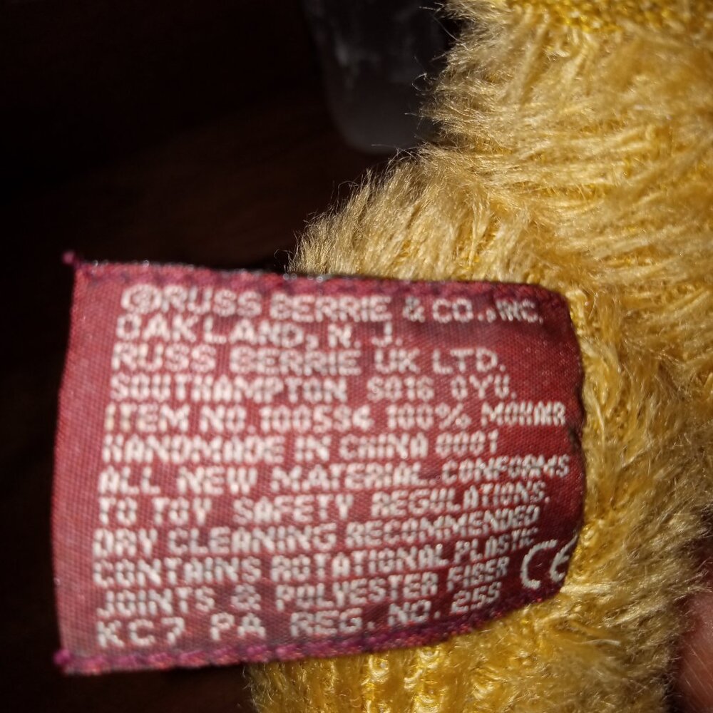 Russ Mohair Bear - Picture 11 of 11